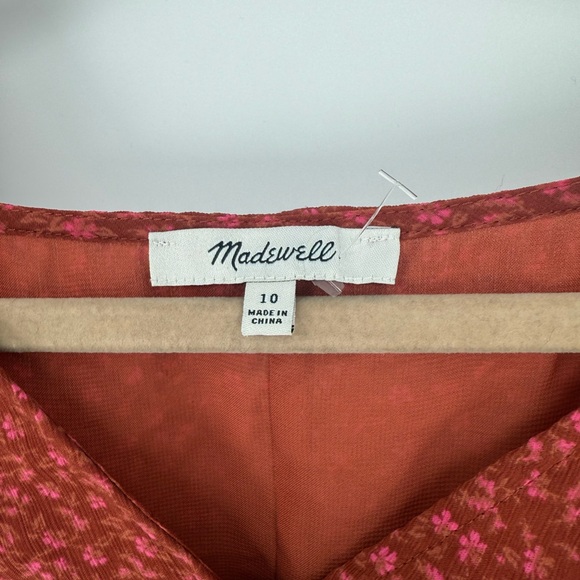 Madewell rust floral Blouse - Picture 3 of 4